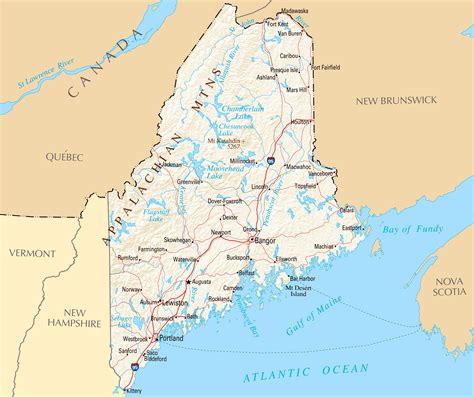 Maine is a 35,385 square mile state located in the north-eastern edge of the United States. . State near me